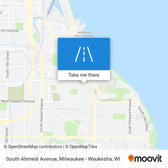 South Ahmedi Avenue map