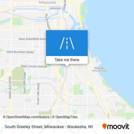 South Greeley Street map