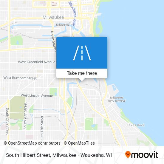 South Hilbert Street map
