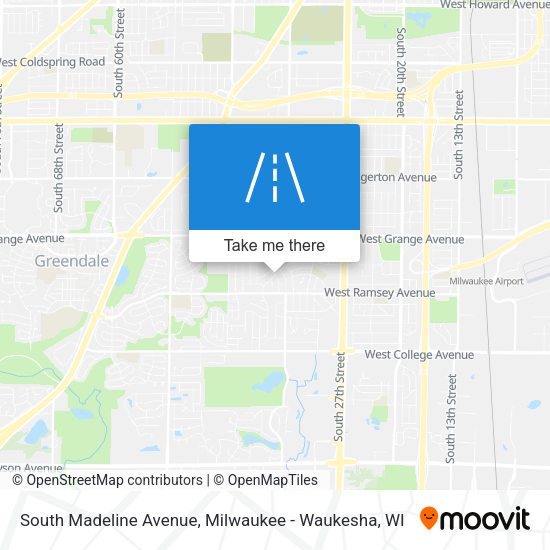 South Madeline Avenue map