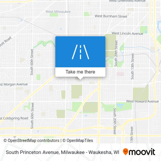South Princeton Avenue map