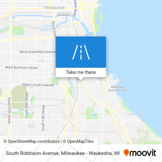 South Robinson Avenue map