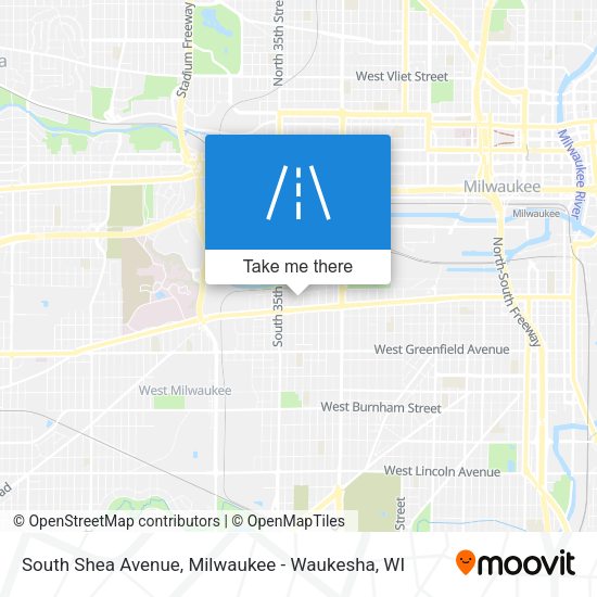 South Shea Avenue map