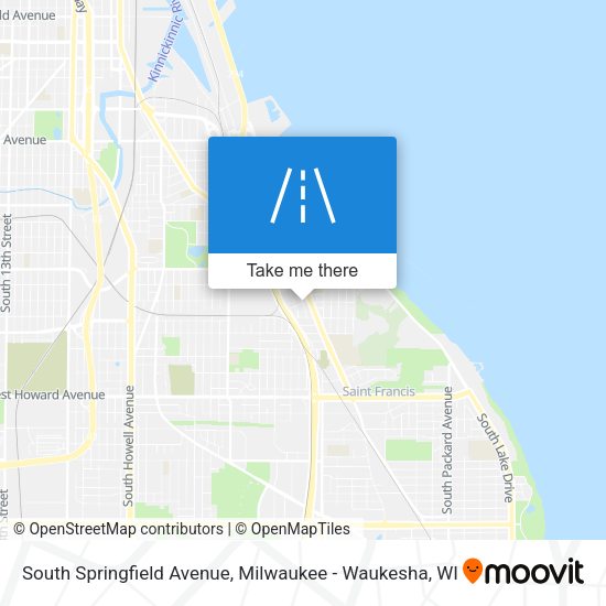 Mapa de South Springfield Avenue