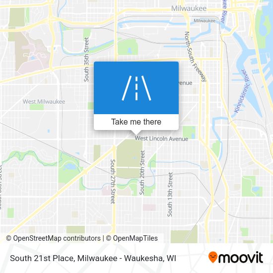 South 21st Place map