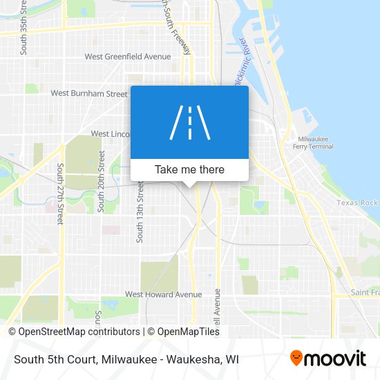 South 5th Court map