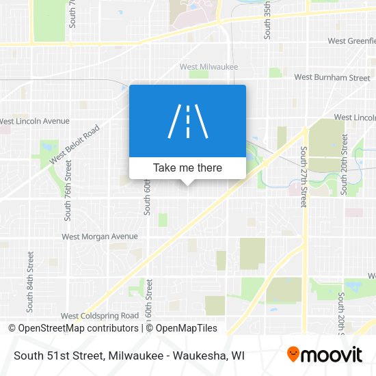 South 51st Street map