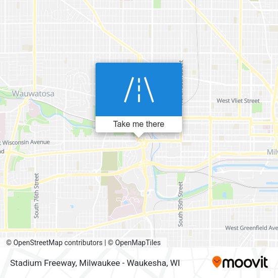 Mapa de Stadium Freeway