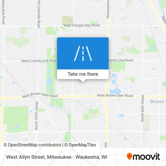 West Allyn Street map