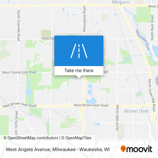 West Angela Avenue map