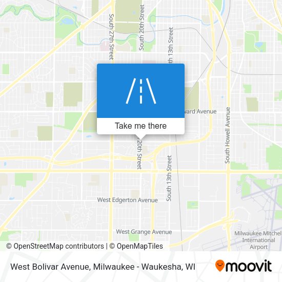 West Bolivar Avenue map