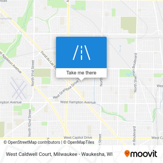 West Caldwell Court map