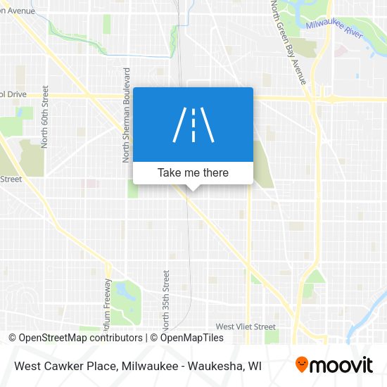 West Cawker Place map