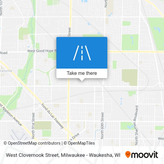 West Clovernook Street map