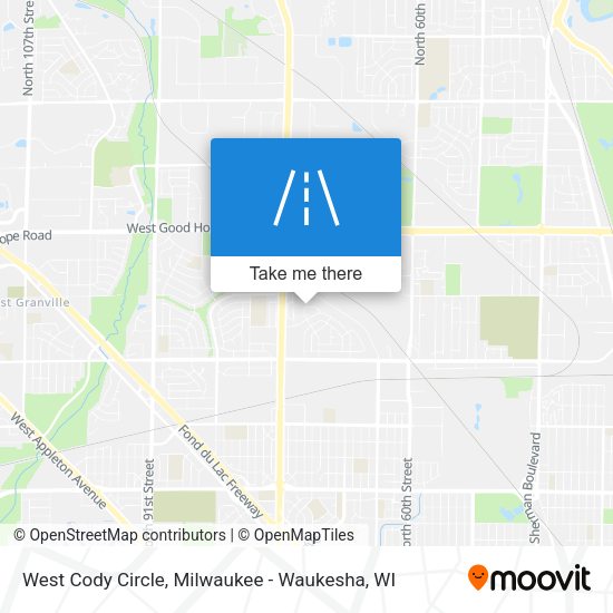 West Cody Circle map