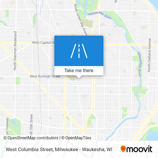 Mapa de West Columbia Street