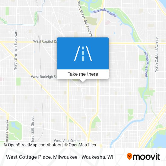 West Cottage Place map
