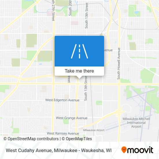 Mapa de West Cudahy Avenue
