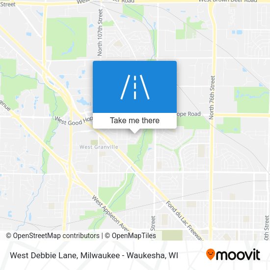 West Debbie Lane map