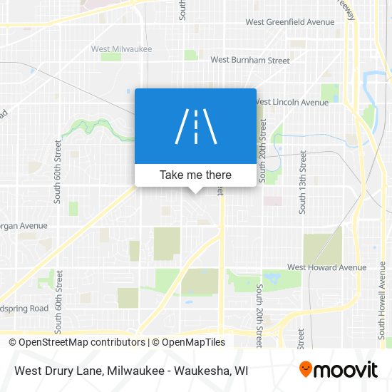 West Drury Lane map