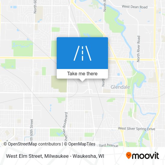 West Elm Street map