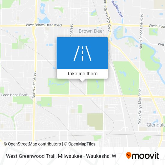 Mapa de West Greenwood Trail