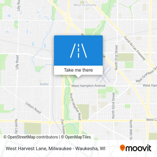 Mapa de West Harvest Lane
