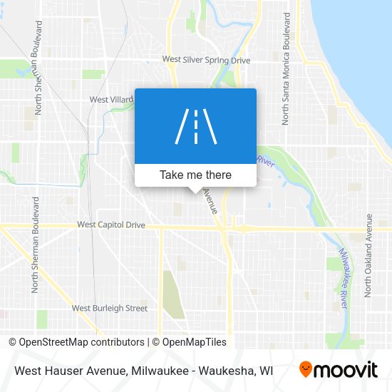 West Hauser Avenue map