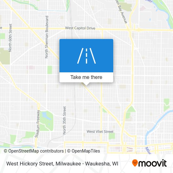 Mapa de West Hickory Street
