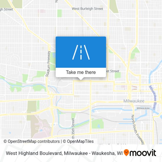 Mapa de West Highland Boulevard