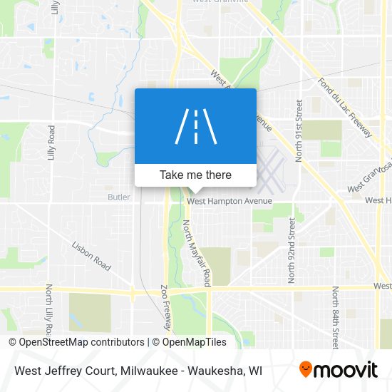 West Jeffrey Court map