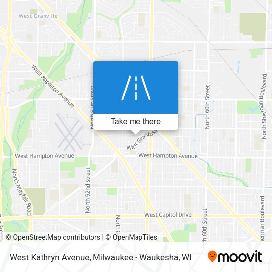Mapa de West Kathryn Avenue