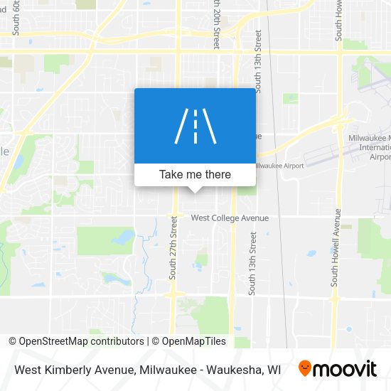 West Kimberly Avenue map