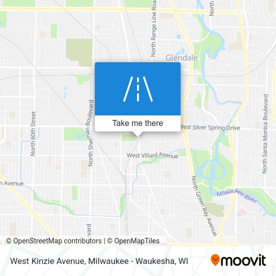 Mapa de West Kinzie Avenue