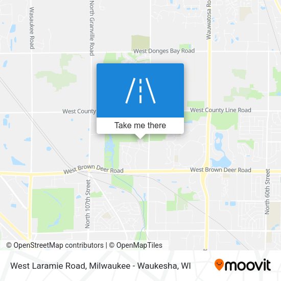 West Laramie Road map