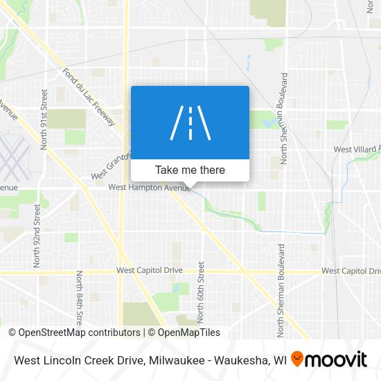Mapa de West Lincoln Creek Drive