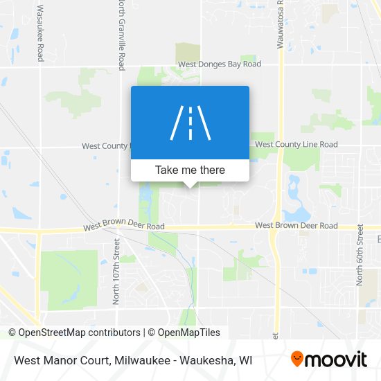West Manor Court map