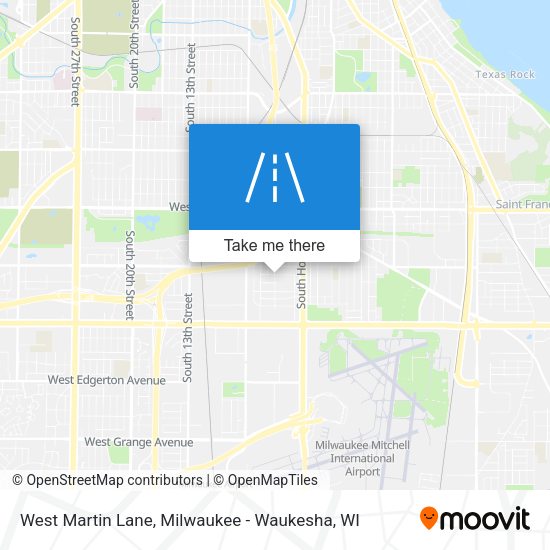 West Martin Lane map