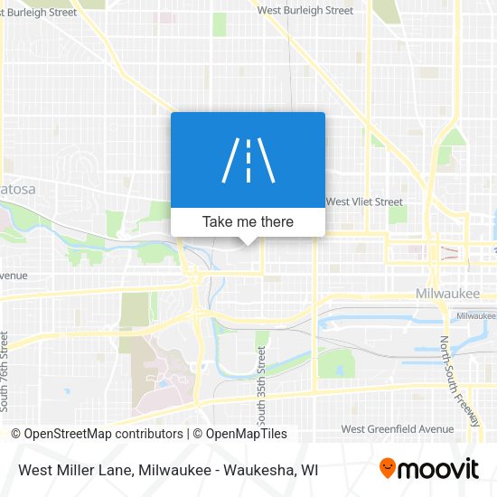 West Miller Lane map