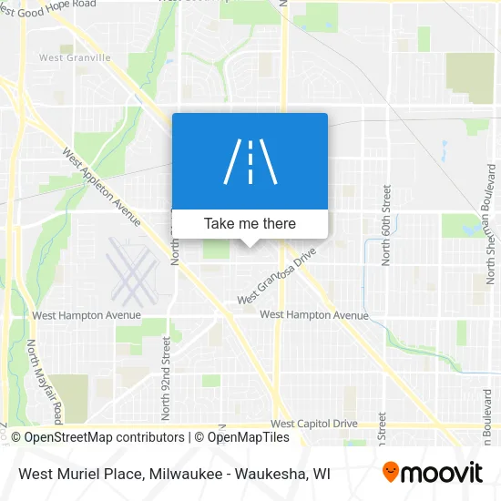 West Muriel Place map