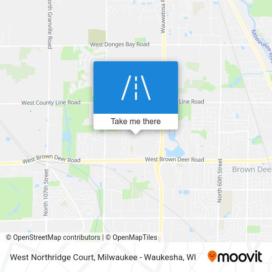 West Northridge Court map