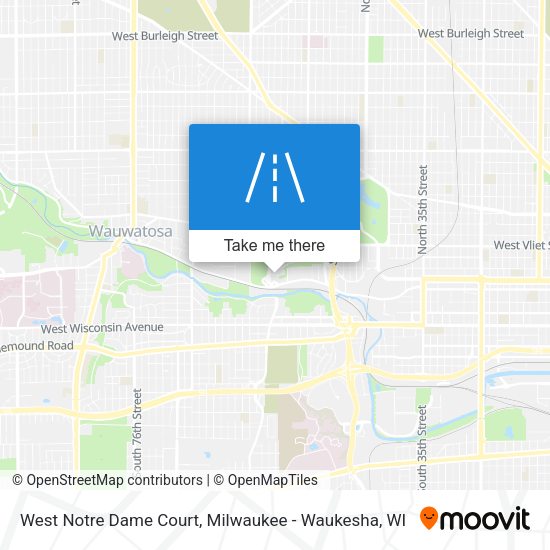 West Notre Dame Court map