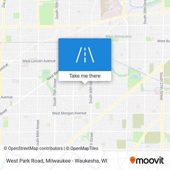 West Park Road map