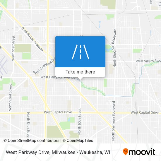 West Parkway Drive map