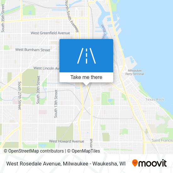 Mapa de West Rosedale Avenue