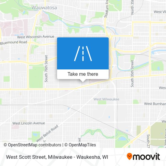 West Scott Street map
