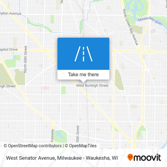 West Senator Avenue map