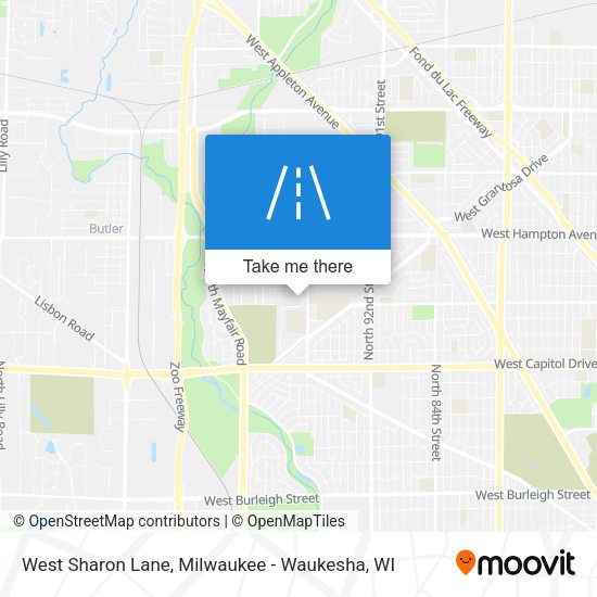 Mapa de West Sharon Lane