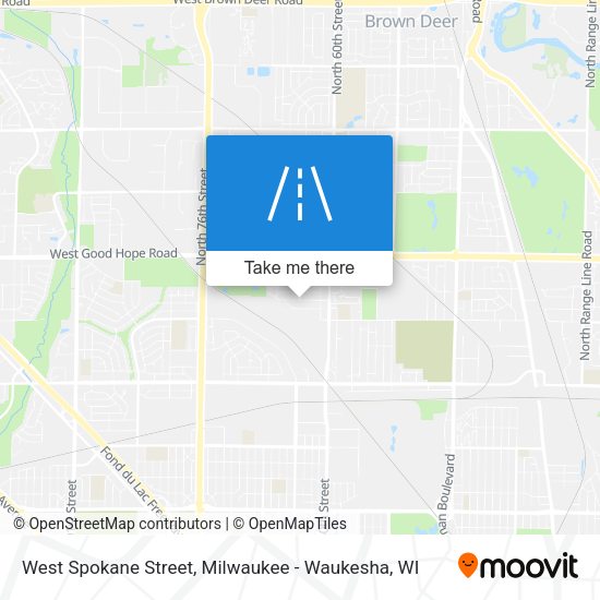 West Spokane Street map