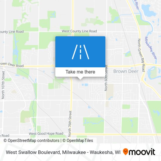 West Swallow Boulevard map